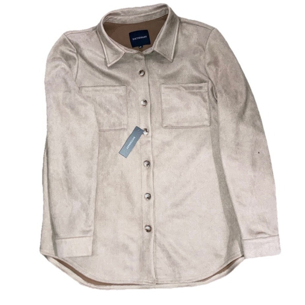 Dictionary Tan Stretch Top L (Soft Knit / Minimalist / Neutral)